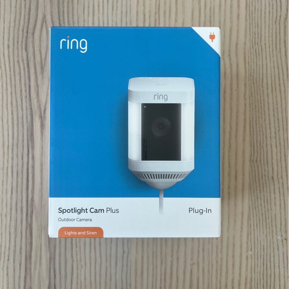 Ring Spotlight Cam Plus, Plug-In - Open Box, Unused